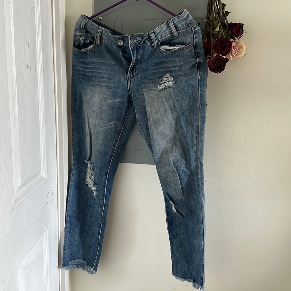 Size 4 Distressed Boyfriend Jeans. Refuge. Like new condition